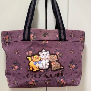 Coach Purple  Disney Tote Bag